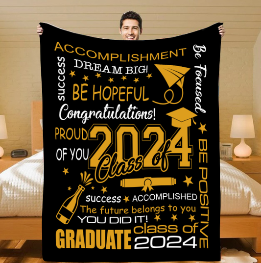 Class of 2024 Graduation Blanket 50x60