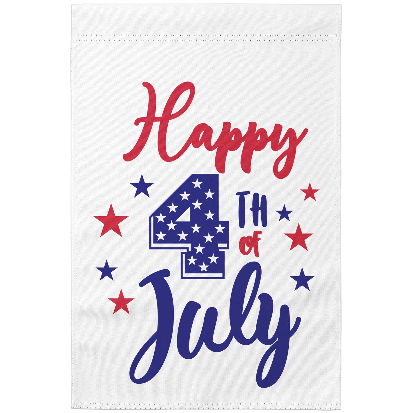 4th of July Red and Blue Stars Garden Flag
