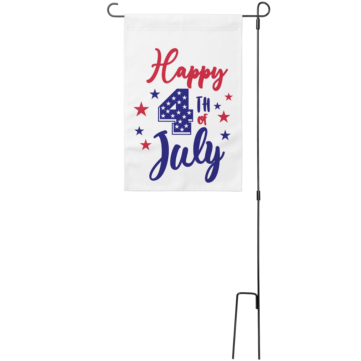4th of July Red and Blue Stars Garden Flag