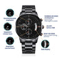 Gift For Dad | Hero Black Chronograph Watch From Daughter