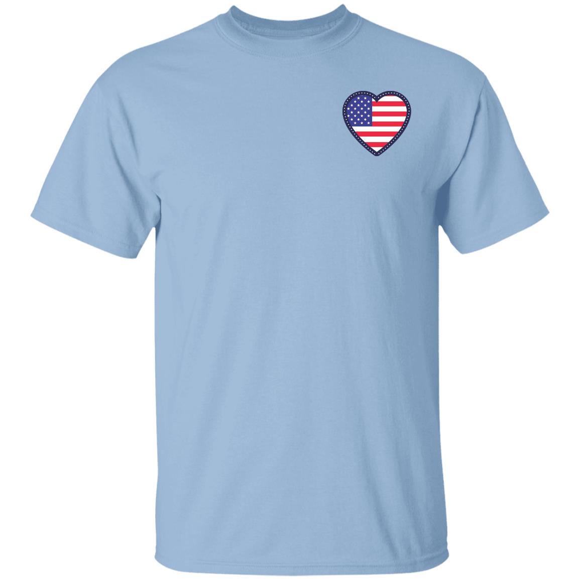 American Flag Heart T-Shirt