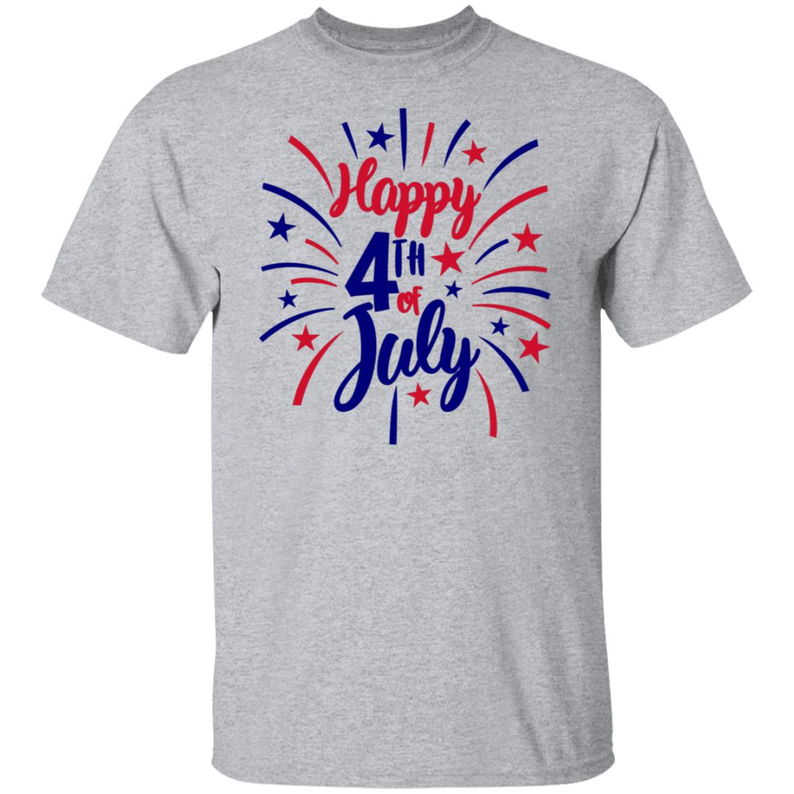 Happy 4th of July Fireworks Family/Group T-Shirts
