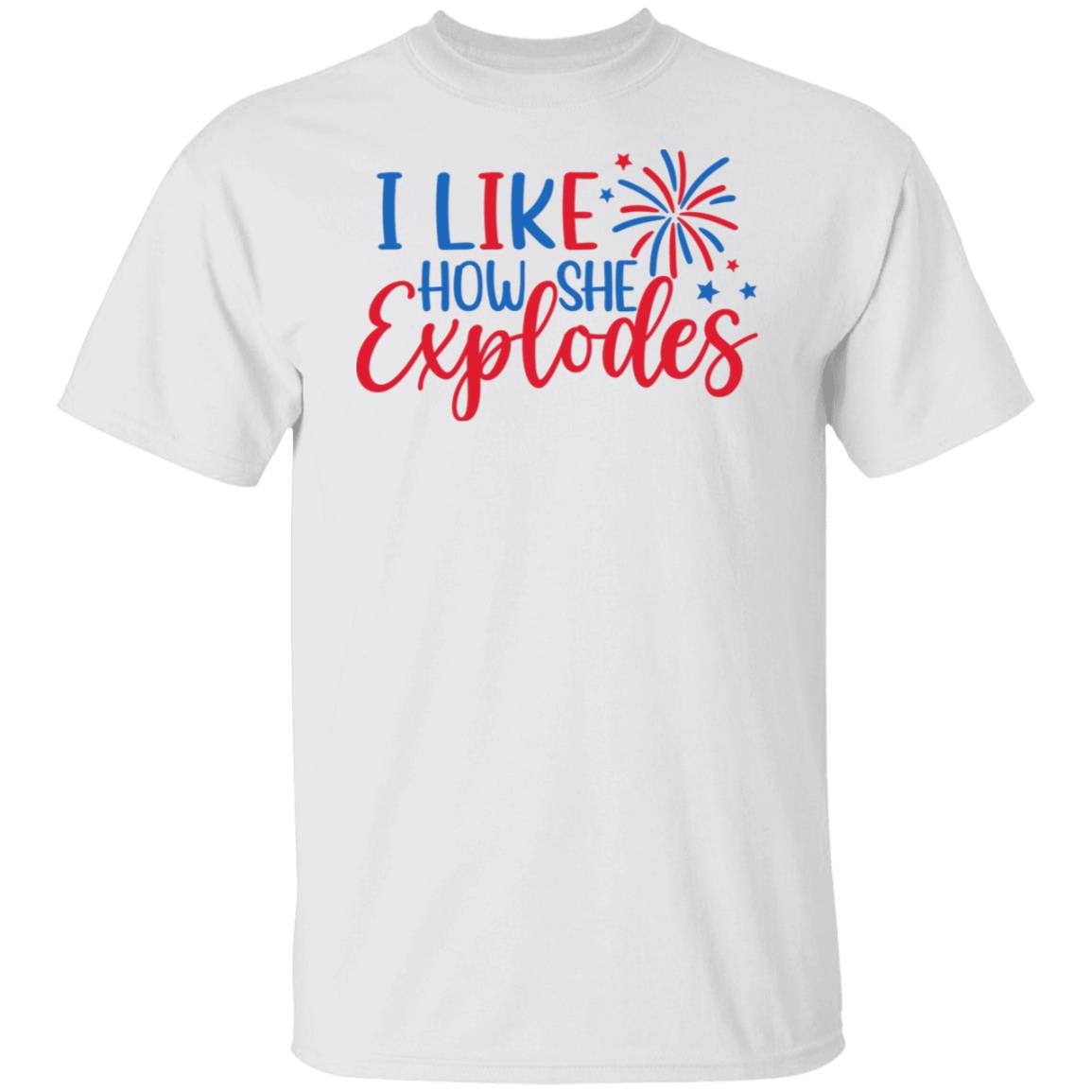 His Hers 4th of July Fireworks Couples T-Shirt