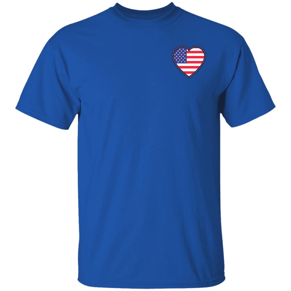 American Flag Heart T-Shirt