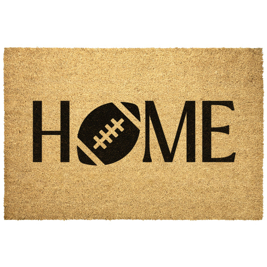 Football Home Outdoor Golden Coir Doormat