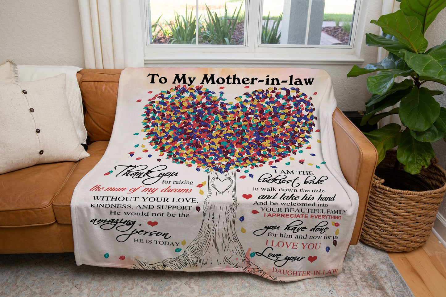 Blanket to Mother-In-Law From Daughter-In-Law