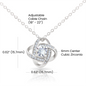 Gift For Best Friend | Through Thick And Thin Love Knot Necklace