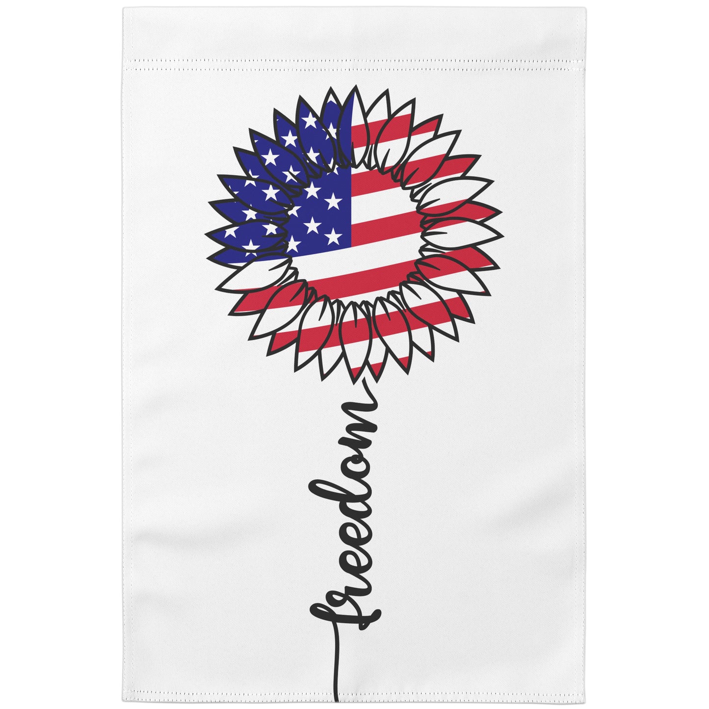 Sunflower Freedom Garden Flag