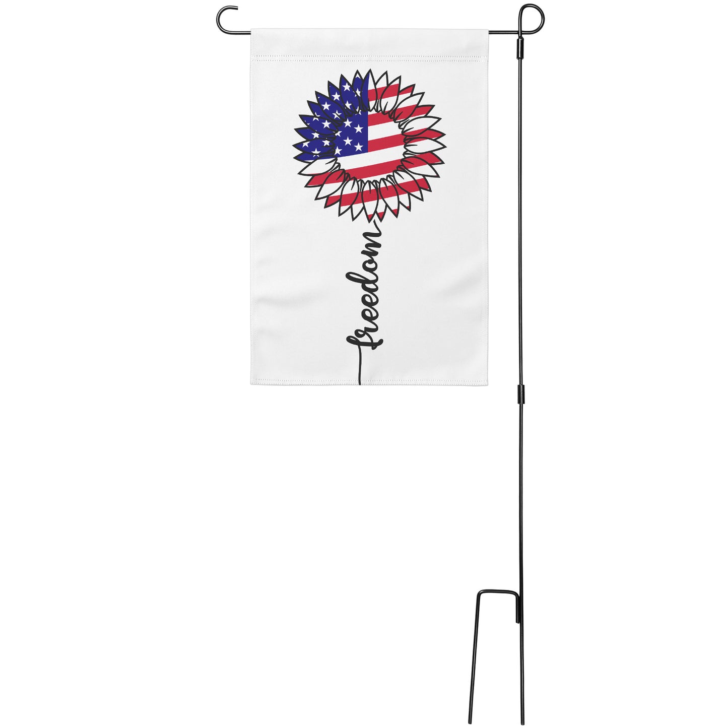 Sunflower Freedom Garden Flag