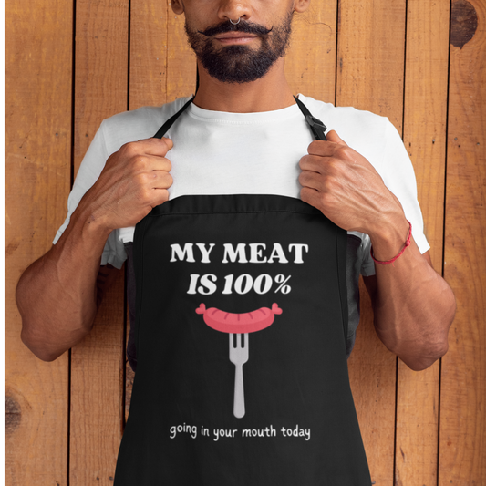 Gift For Him | My Meat Grilling Bib Apron