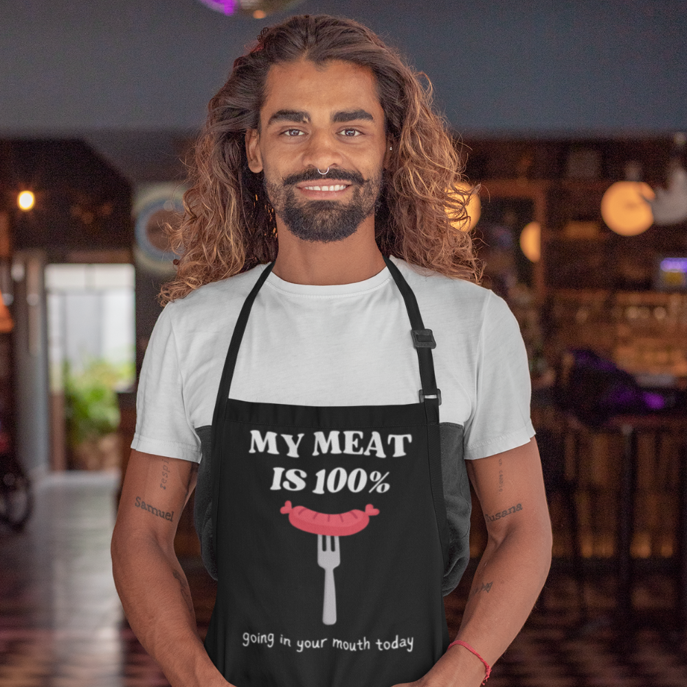 Gift For Him | My Meat Grilling Bib Apron