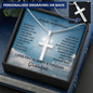 Gift For Great-Grandson | Stainless Steel Cross Necklace From Grandpa