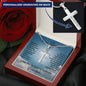 Gift For Great-Grandson | Stainless Steel Cross Necklace From Grandpa