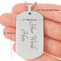 Braver Stronger Smarter Loved Dog Tag Necklace