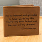 Gift For Him | Personalized Name Leather Wallet From Wife, Girlfriend, Partner
