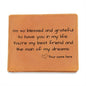 Gift For Him | Personalized Name Leather Wallet From Wife, Girlfriend, Partner