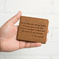 Gift For Him | Personalized Name Leather Wallet From Wife, Girlfriend, Partner