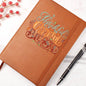 Gift For Her | Thankful Grateful Blessed Vegan Leather Journal