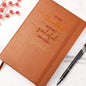 Gift For Her | Thankful Grateful Blessed Vegan Leather Journal