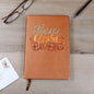 Gift For Her | Thankful Grateful Blessed Vegan Leather Journal