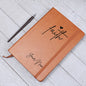 Gift For Her |Personalized Faith Heart Vegan Leather Journal