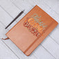 Gift For Her | Thankful Grateful Blessed Vegan Leather Journal