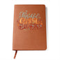 Gift For Her | Thankful Grateful Blessed Vegan Leather Journal