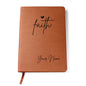 Gift For Her |Personalized Faith Heart Vegan Leather Journal