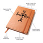 Gift For Her | Love Faith Hope Jesus Vegan Leather Journal