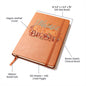 Gift For Her | Thankful Grateful Blessed Vegan Leather Journal