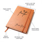 Gift For Her |Personalized Faith Heart Vegan Leather Journal