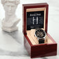 Gift For Bonus Dad | Men's Openwork Watch - Gift Of Life From Bonus Son