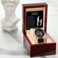 Gift For Dad | Little Girl Men's Openwork Watch From Daughter