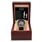 Gift For Dad | Little Girl Men's Openwork Watch From Daughter