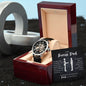 Gift For Bonus Dad | Men's Openwork Watch - Gift Of Life From Bonus Son