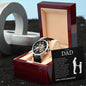 Gift For Dad | Little Girl Men's Openwork Watch From Daughter