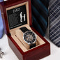 Gift For Dad | Little Girl Men's Openwork Watch From Daughter