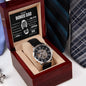 Gift For Bonus Dad | Men's Openwork Watch - My Life Better