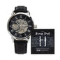 Gift For Bonus Dad | Men's Openwork Watch - Gift Of Life From Bonus Son