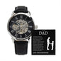 Gift For Dad | Little Girl Men's Openwork Watch From Daughter