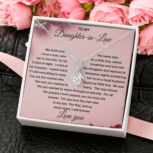 Gift For Daughter-In-Law | Alluring Beauty Necklace - Forever Love You