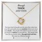 Gift For Best Friend | Through Thick And Thin Love Knot Necklace
