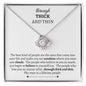 Gift For Best Friend | Through Thick And Thin Love Knot Necklace