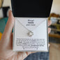 Gift For Best Friend | Through Thick And Thin Love Knot Necklace