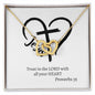Gift For Her | Proverbs 35 Interlocking Heart Necklace