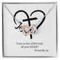 Gift For Her | Proverbs 35 Interlocking Heart Necklace
