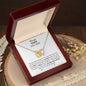 Gift For Best Friend | Through Thick And Thin Interlocking Hearts Necklace