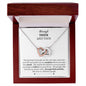 Gift For Best Friend | Through Thick And Thin Interlocking Hearts Necklace