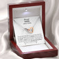 Gift For Best Friend | Through Thick And Thin Interlocking Hearts Necklace