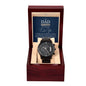 Gift For Dad | Proud Black Chronograph Watch
